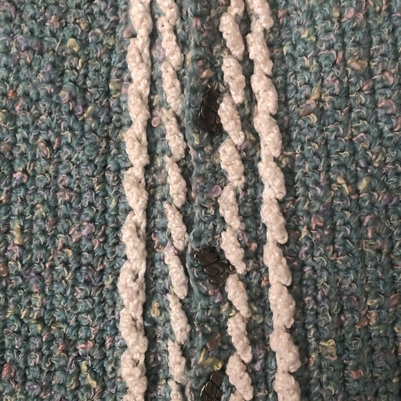 Handmade Baby Bunting Sleep Sack Bag Cozy Green Speckled Knit Sweater Un… - Picture 2 of 5